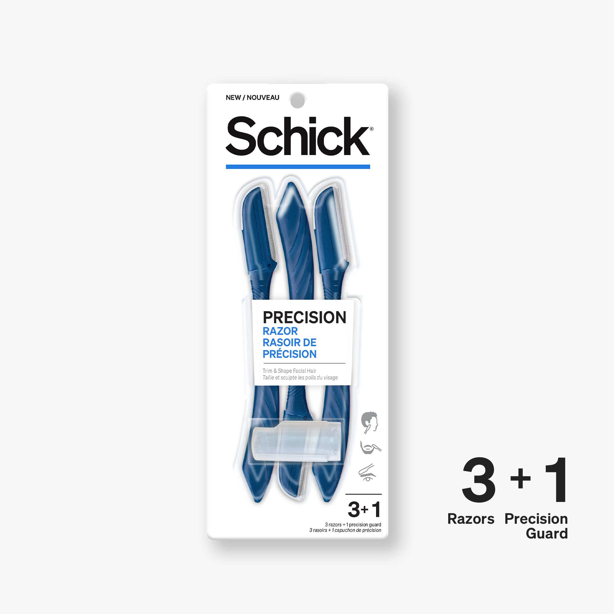 Schick Hydro Precision Razor, Grooming Tool for Men, Pack of 3